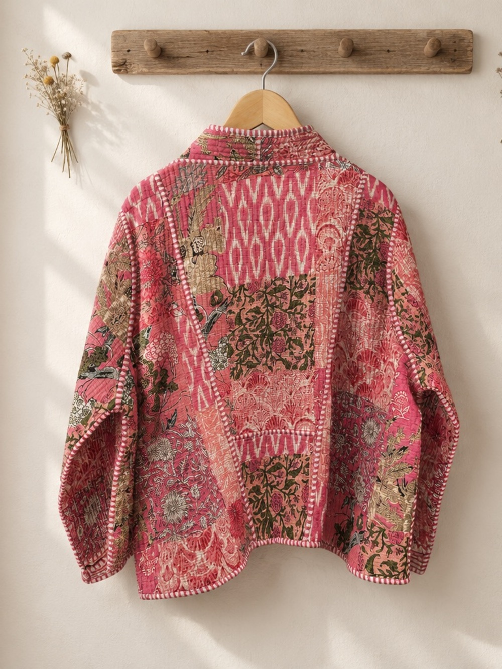POL Patchwork Quilted Jacket - Picture 4 of 10